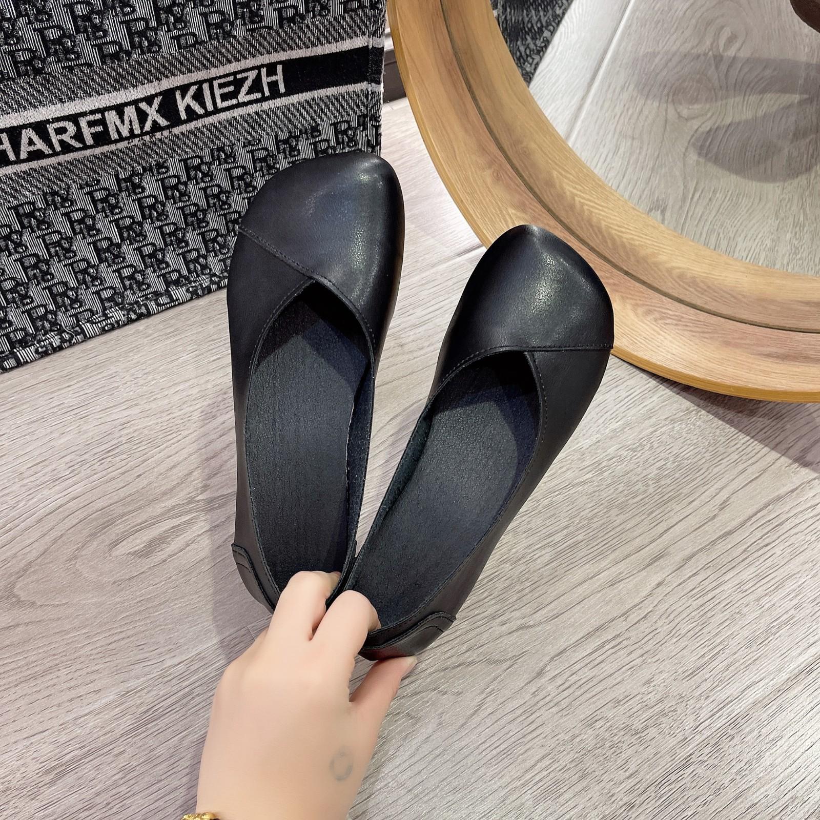 Мода 2024 Весна Осень Новая Мода Ручной Работы Плоские Туфли Лоферы Удобные Мягкие — фото 8