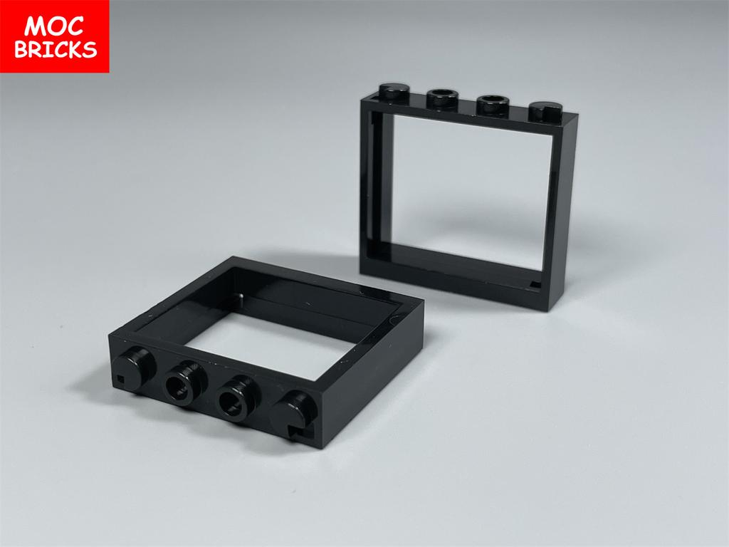 Non-Toxic Moc Bricks Door Frame Glass Window 1X4X3 60594 60603 Diy Architecture House Building Blocks Toys Kids Plastic Dolls