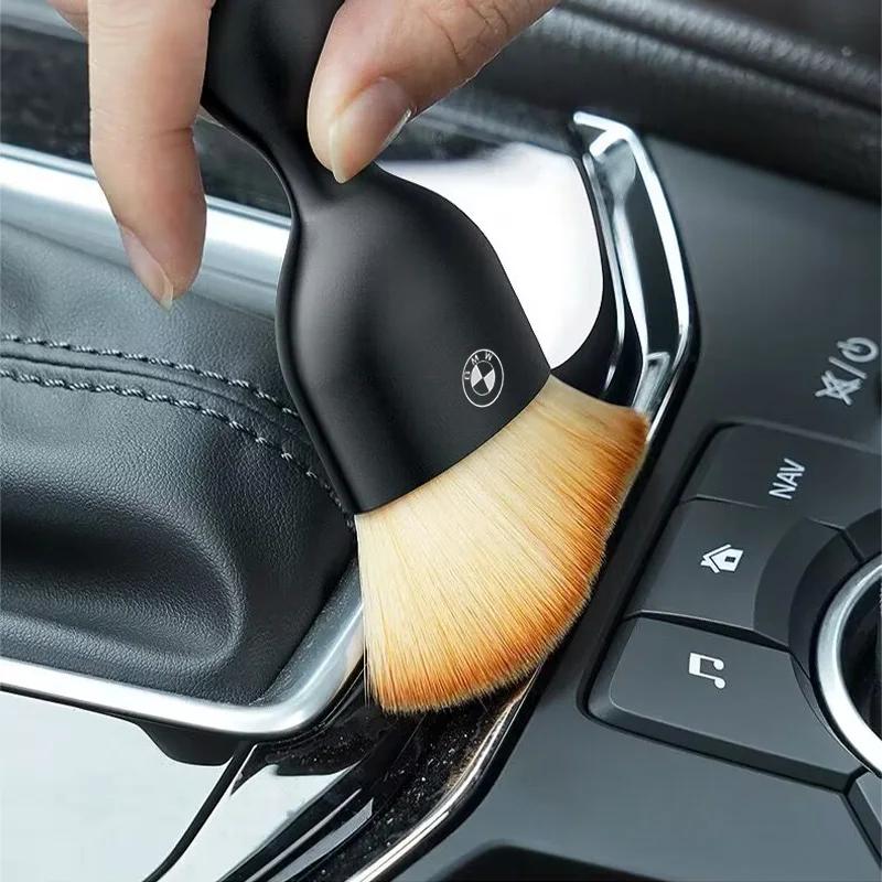 2025 Hot 1/2Pcs Car Interior Cleaning Soft Brush Tool Dust Remover For All Bmw M Power X1 X3 X5 X7 Z4 E63 F10 F30 1 2 3 4 5 Seri