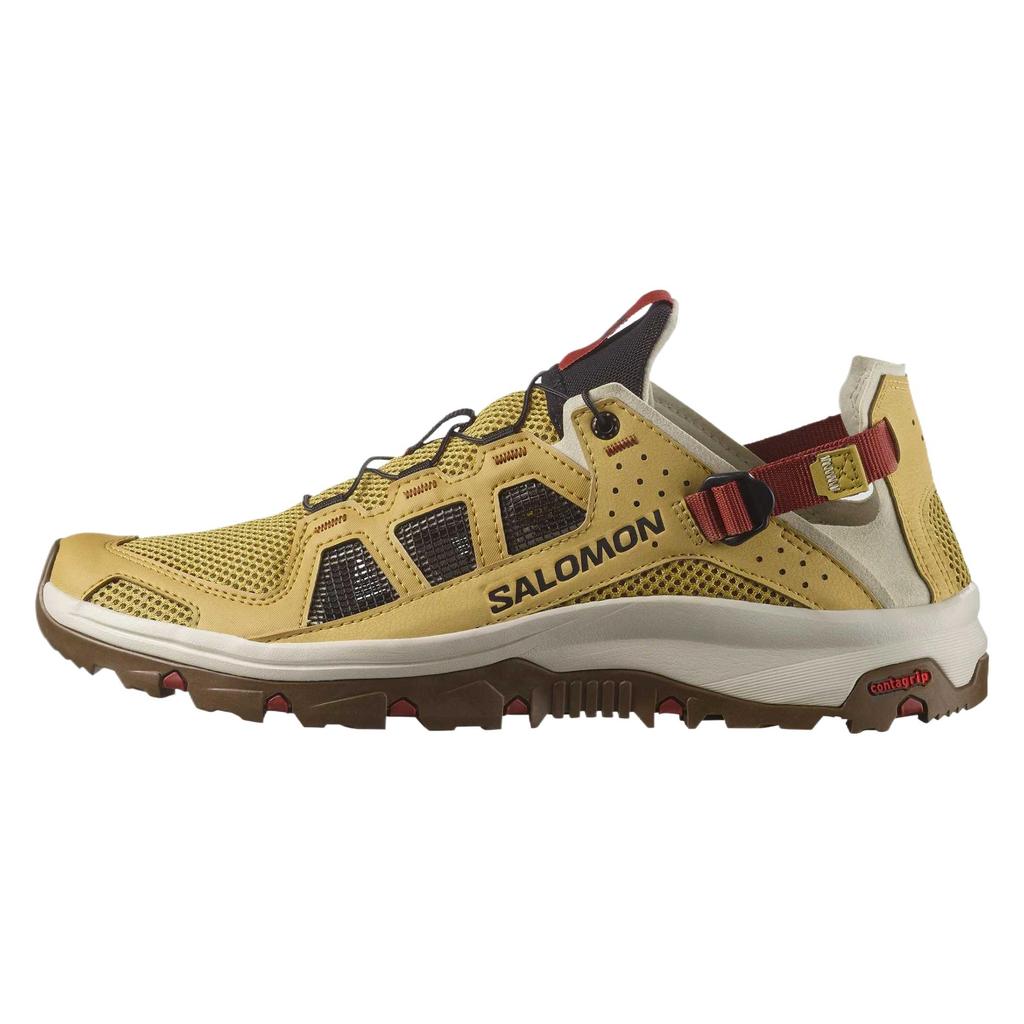 Salomon Techamphibian 5 Round Toe Comfortable Breathable Quick-Dry Grip Water Shoes Men Water Shoes Antique-Gold 477502