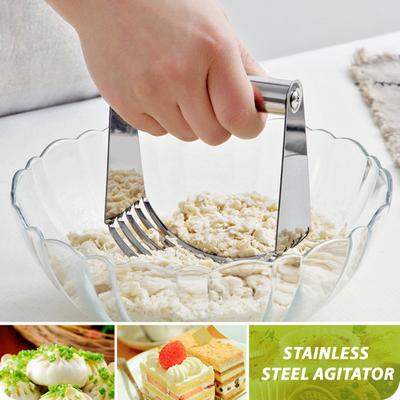 Stainless Steel Pastry Cutter Professional Dough Blender with Ergonomic Handle Heavy Duty Butter Dough Cutter Tool for Biscuits Pie Crusts