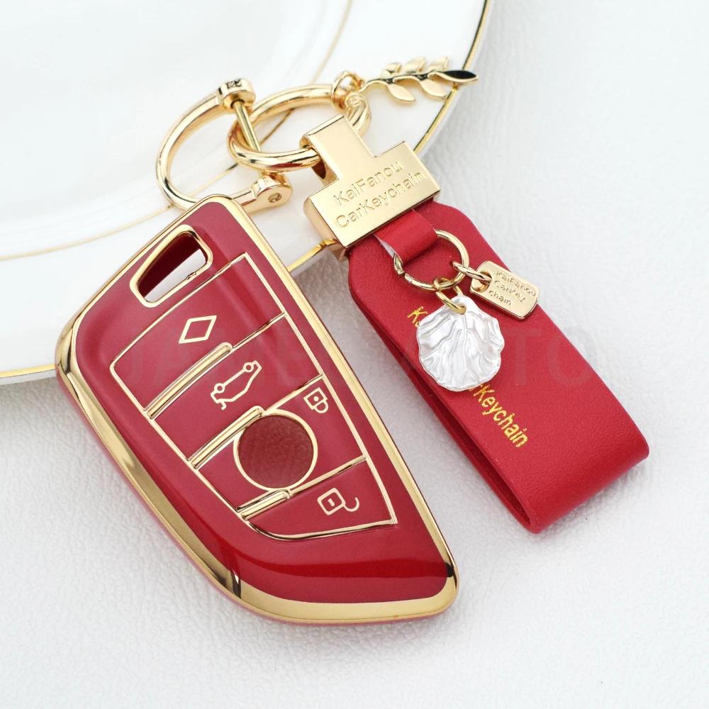 Car Key Case Cover For Bmw F20 G20 G30 X1 X3 X4 X5 X6 X7 G11 F15 F16 G01 G02 F48 Bag Accessories Key Holder Shell Keychain Set