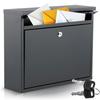 Mailbox 37.5x30.5x12 Cm Black HM-860