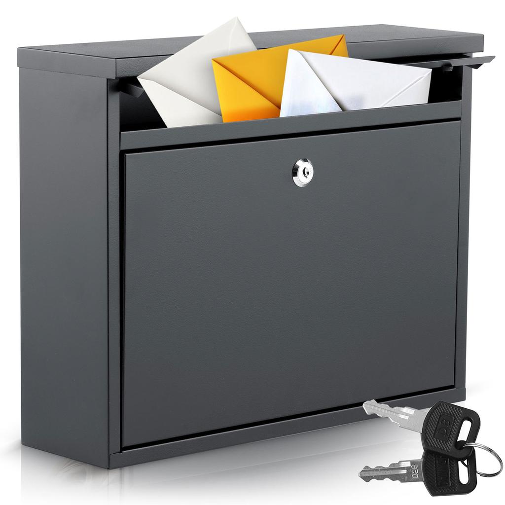 Mailbox 37.5x30.5x12 Cm Black HM-860