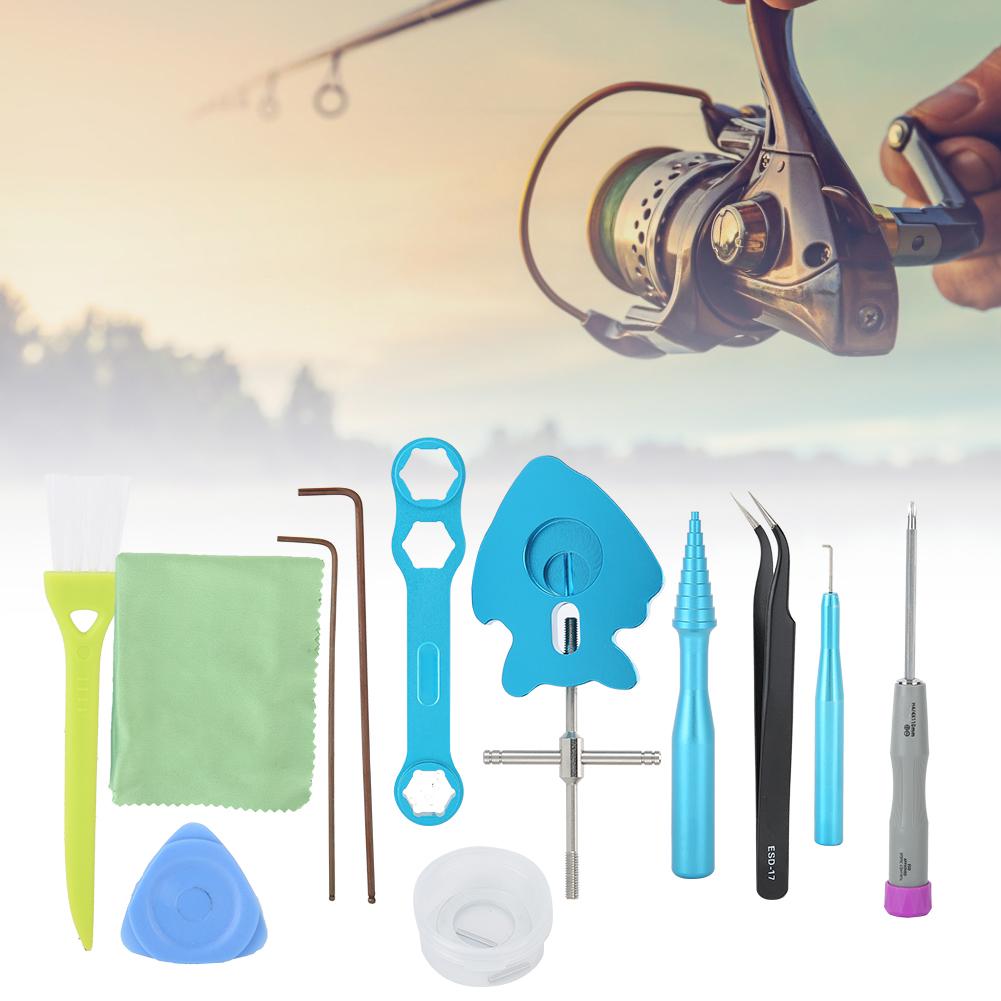 13PCS/SET Fishing Reel Baitcasting Wheel Repair Kit Maintenance DIY Remove Modified Set