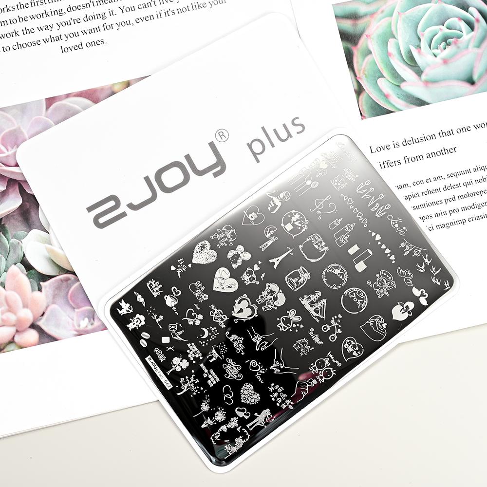 Destičky na ražení nehtů Zimní linky svetru s pruhovaným vzorem Šablony na nehty DIY geometrický kostkovaný design nehtová deska Obrázek Decoratio