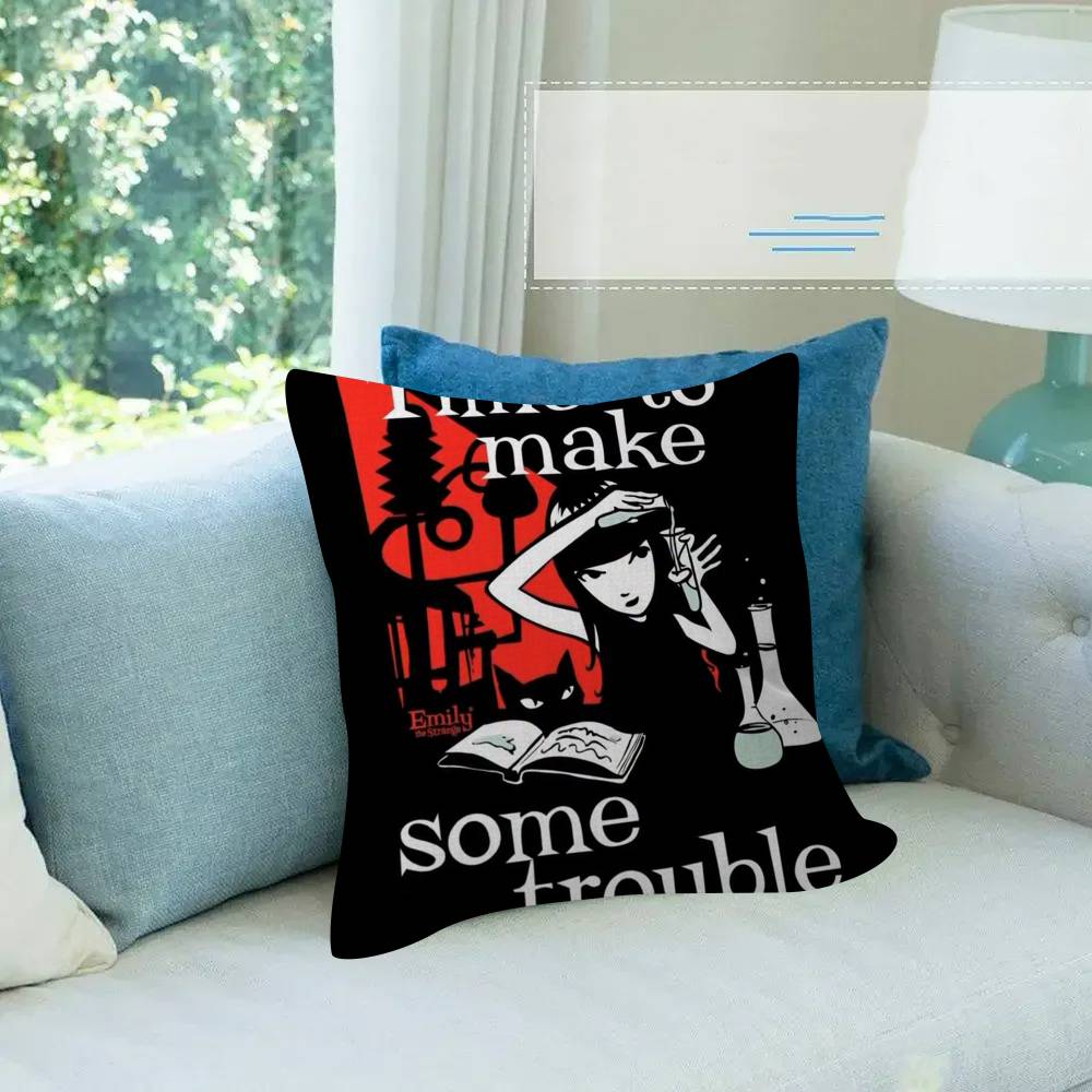 Anime Emily The Strange Pillow Anime Pillow Sofa Bed Head Pillow Cover Cushion Cover Fashion