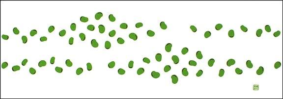 

Dyeing Anbo Hand Towel Broad Authentic Made in 35cm x 100cm Ohaguro Soramame (Greasy Beans) - Dyed, 100% Cotton, Tokuoka, Japan,