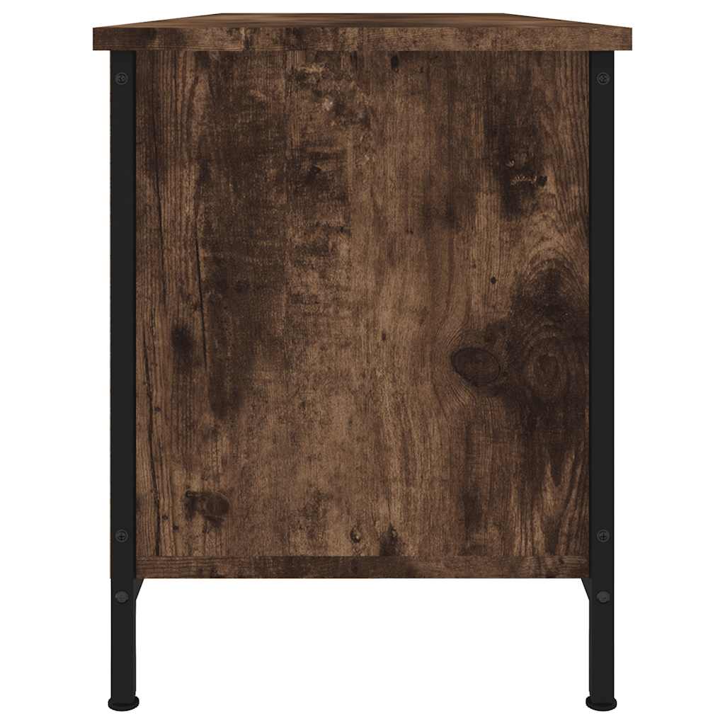 TV Cabinet Smoked Oak 102 x 35 x 45 cm Engineered Wood