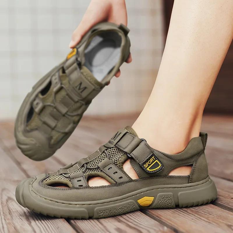 Men's Beach Wading Sandals New Outdoor Leisure Hiking Shoes Summer Fashion Breathable Mens Sneakers Comfortable Versatile Sandal