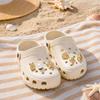 Set da 6 Pezzi Charms per Scarpe Color Oro, Charms Estivi Gelato, Charms per Scarpe Stella Marina Conchiglia per Zoccoli Donna Ragazze Decorazione Calzature da Spiaggia