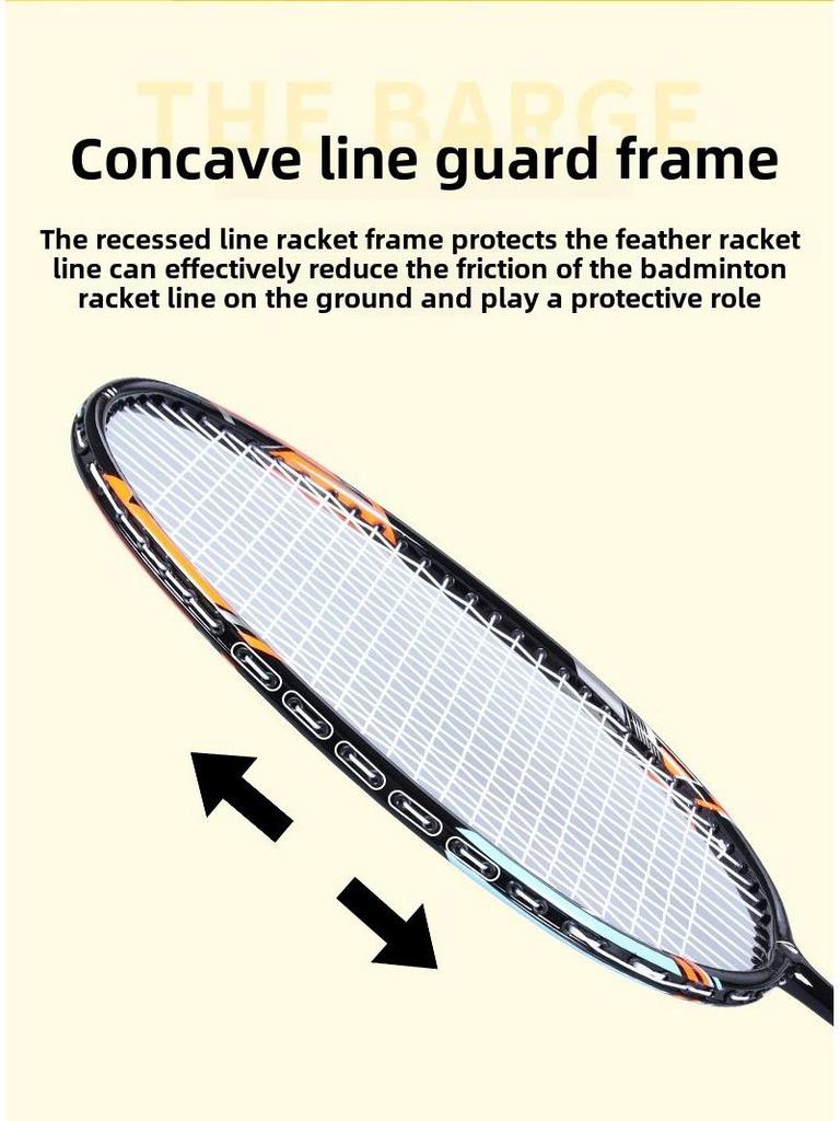 Weiyan Full Carbon Fiber Badminton Racket Set: 2 Adult One-Piece Rackets for Beginners and Competition.