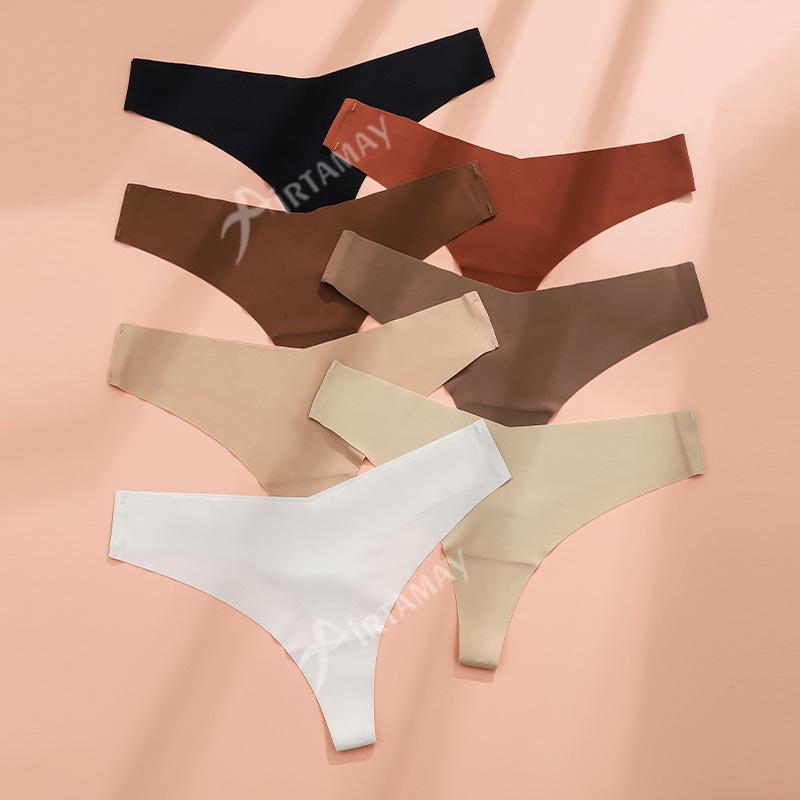 Cross-Border European & American Seamless Yoga Thong: Breathable, Sexy, Plus Size Women's Sports Panties