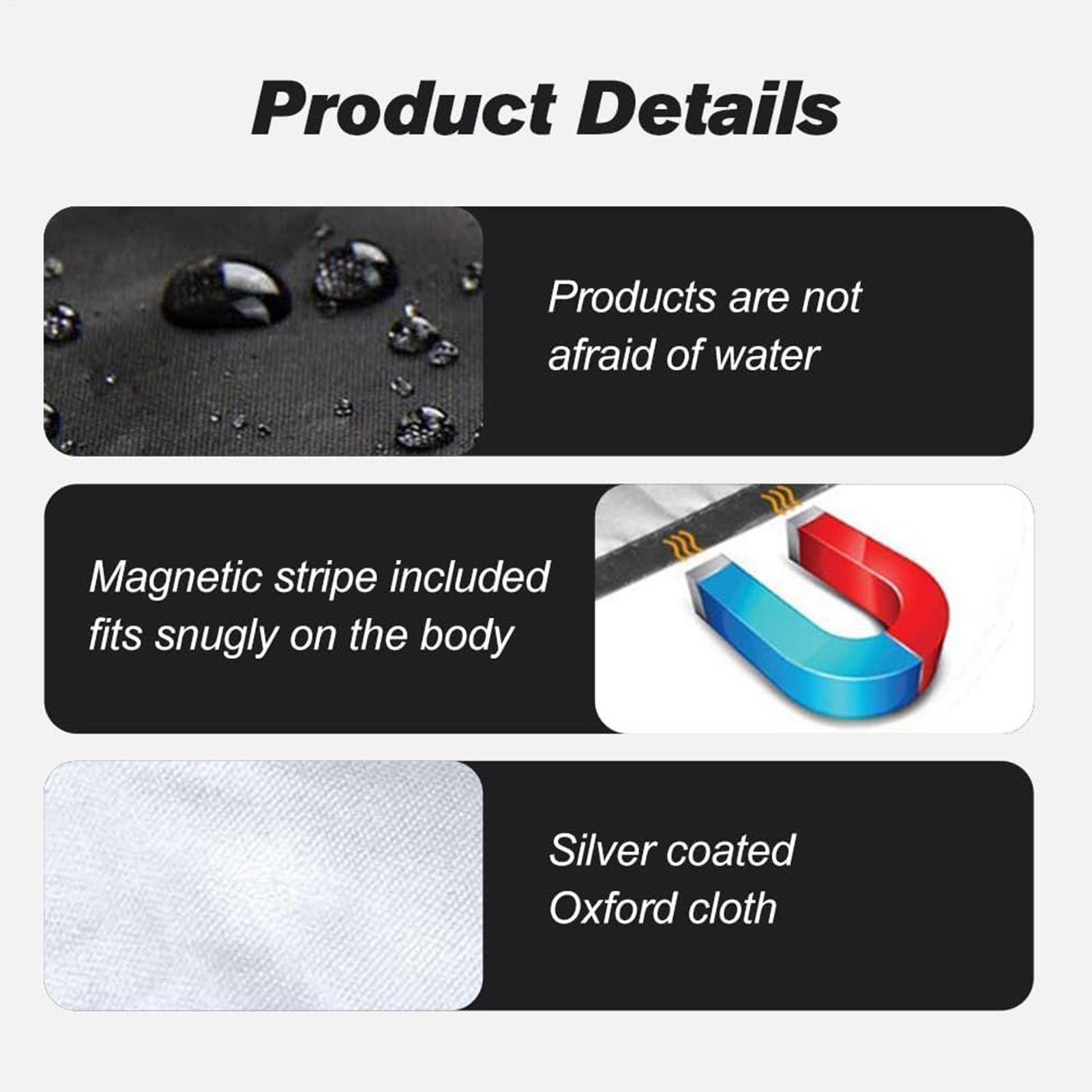 Universal Car Windshield Frost Cover Winter Waterproof Oxford Fabric Windshield Cover Magnetic Windshield Cover Window Blanket CN