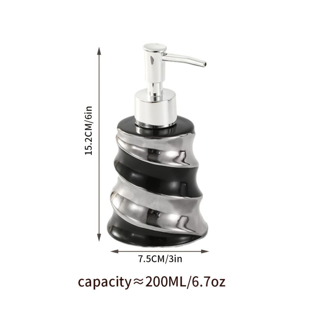 Luxury Ceramics Lotion Bottle 200ml Soap Dispenser Shampoo Bottling Bottle Dispenser for Liquid Soap Bathroom Accessories