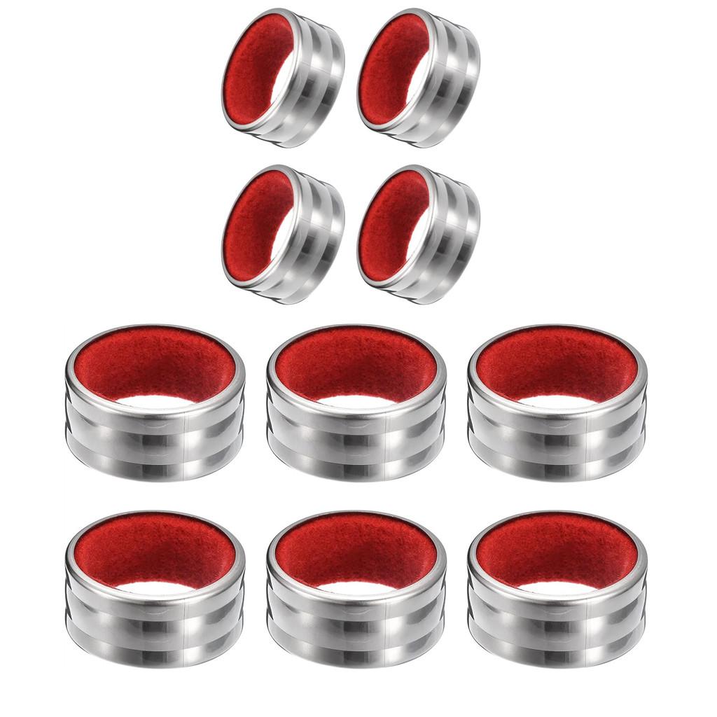 Stainless Steel Wine Bottle Collars Classy Wine Collar Drip Rings Simple and Durable Wine Drop Stoppers with Velvet Felt Inside 7
