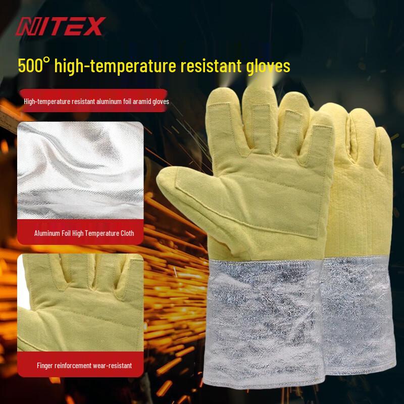 Industrial 500°C Heat Resistant Safety Gloves