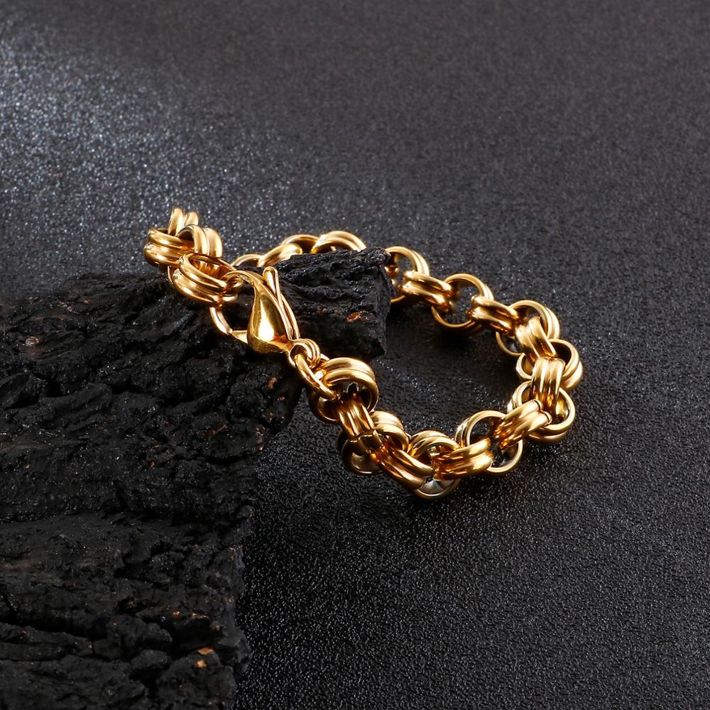 Kalen Trend Simple Men's Stainless Steel Bracelet Circle Combination Exquisite Jewelry