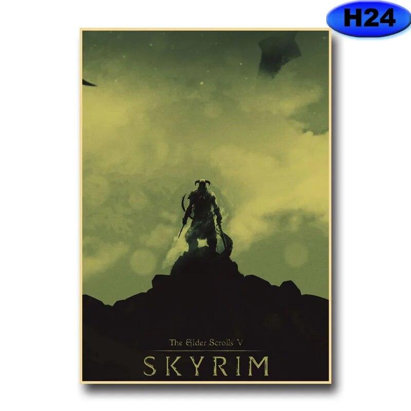 Modern heminredning Målning HD-utskrifter Videospelsaffischer Kraftpapper Vintageaffisch Väggdekor Rum Bar Café Inredning