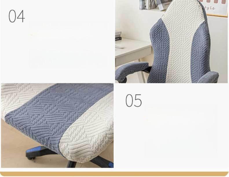 New Elastic Double Splice Esports Chair Cover for Office Computer Chair Rotating Chair Cover Dustproof