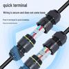 Waterproof Parallel Wire Connector: Two-in, Two-out, Rainproof Outdoor & Underground.
