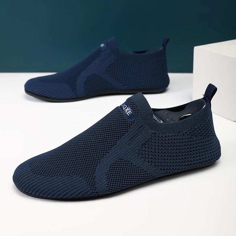 YRZL 2024 Men's Sports Flats Shoes Casual Breathable Walking Shoe Lightweight and Comfortable Mens Shoes Summer Vulcanized Shoes