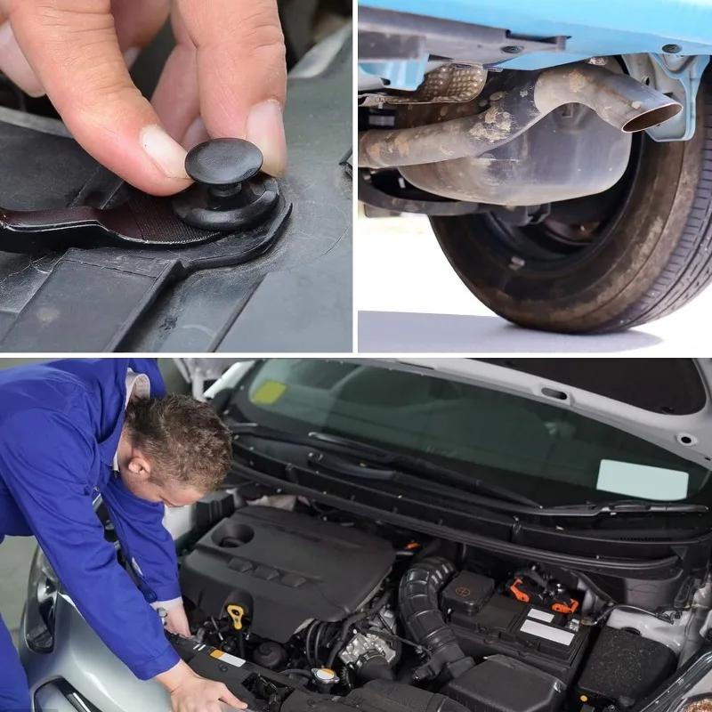 50/100Pcs Car Bumper 8mm Hole Plastic Rivets Fastener Screws Car Door Trim Panel Retainer Fasteners Clips Car Accessories