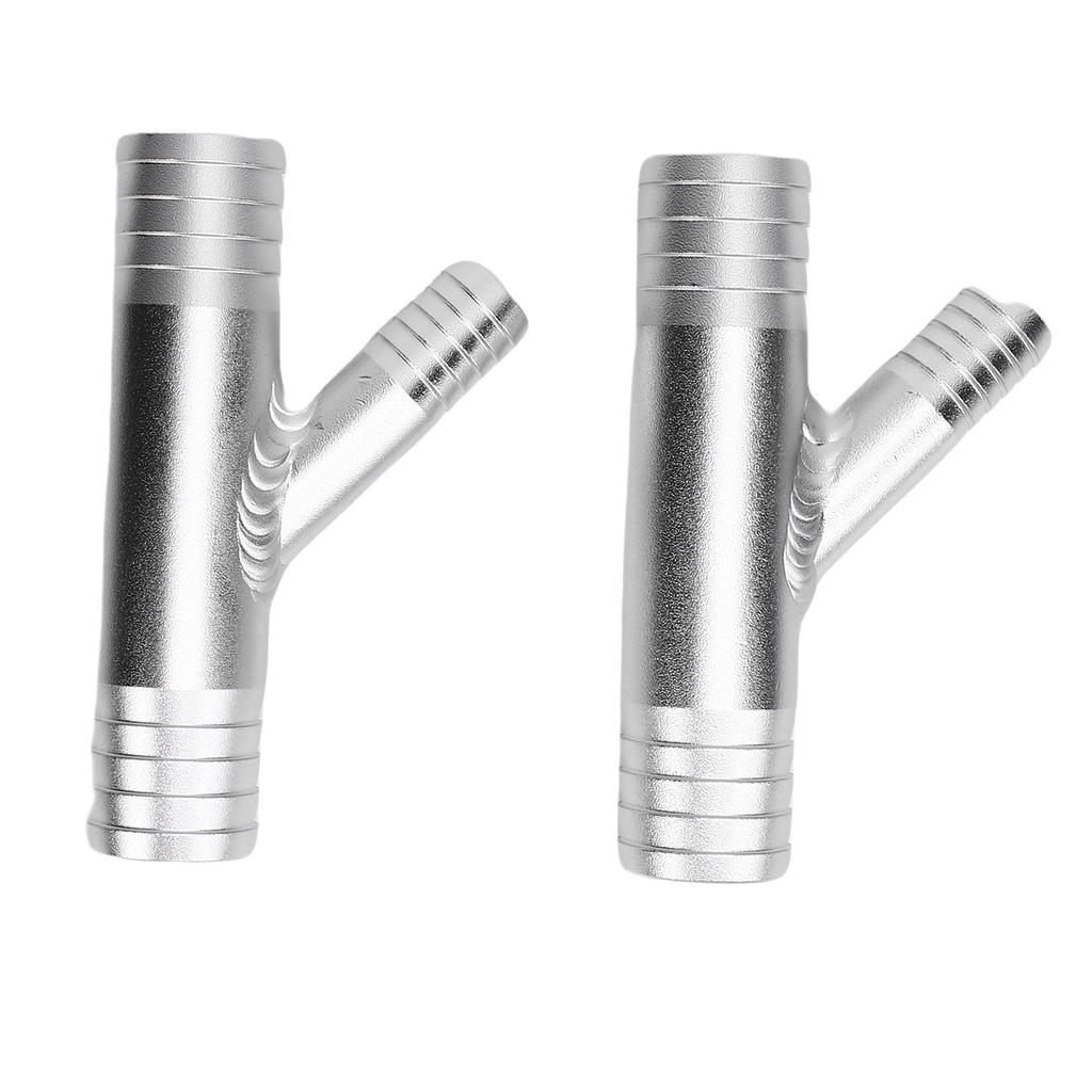 Kabinenheizung Y-Stück 1 Zoll auf 5/8 Zoll Schlauchschelle Aluminium Heizungs-Y-Verbinder Ersatz für Polaris UTV RZR SXS