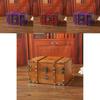 Vintage Wooden Storage Box With Lid For Desk And Shelf Organization