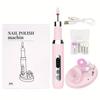 Cordless Electric Nail Drill – Includes Bits & Sanding Bands, for Acrylic and Gel Nails; Ideal for Buffing, Polishing, and Trimming Less