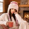 Warm Winter Hat Ear Protection Beanie Hats Cute Knitted Cap  Outdoor