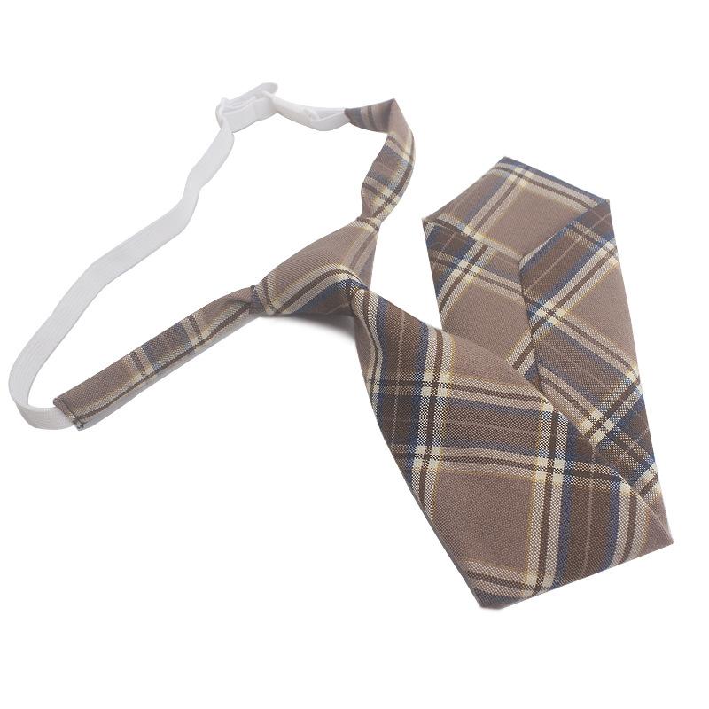 Women Plaid JK Ties Japanese Style Neck Tie for Jk Uniform Cute Necktie Suits Gravatas Sweet Simple Lazy Person Student Tie