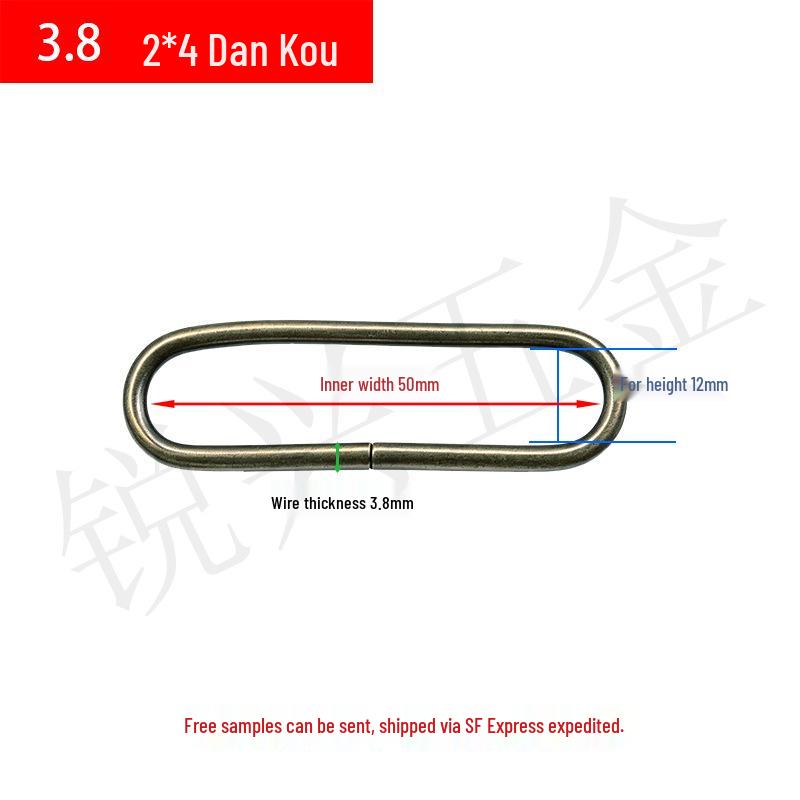 Metal D-Ring Oval Buckle for Luggage, Straps & Hardware Accessories