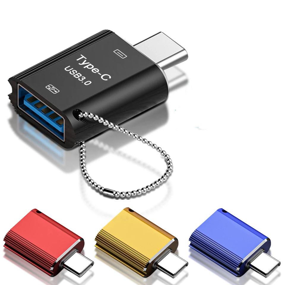 

Адаптер Type-C — USB 3.0 OTG с функцией зарядки PD для Apple и Huawei золотой