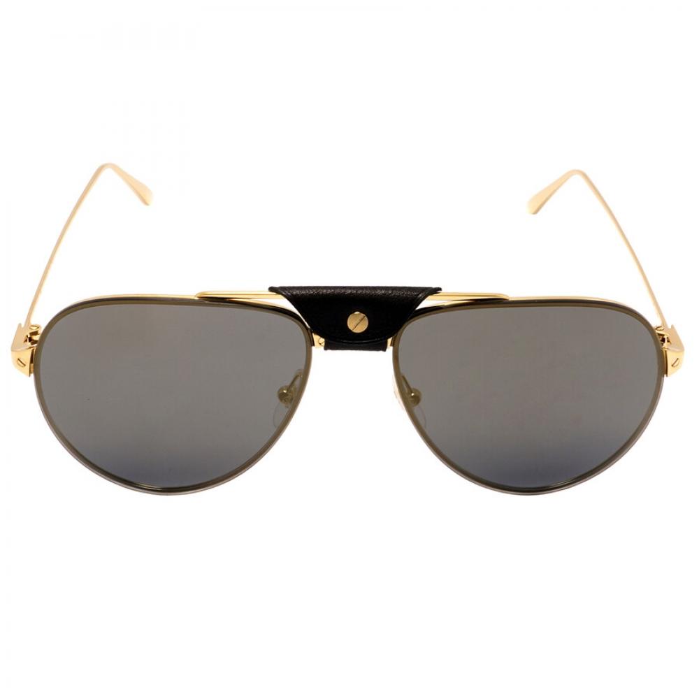 Cartier SantoS De Cartier Grey Pilot Men S SunglaSSeS ct0166S 002 60