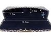 Inden H Glasses Hard Navy Blue Deerskin with White Shippo Pattern [Inden-ya] Case, Type, 4206, Lacquer,