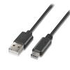 Aisens USB 2.0 type-C Cable Aisens A107-0050/ Usb Type-c Male - Usb Male/ Up To 9w/ 625mbps/ 50cm/ Black