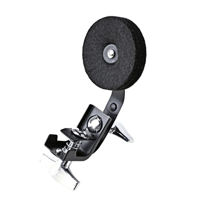 Black Metal Plus Felt Clamp-on Tone Control Muffler Snares Musical Part For Drum