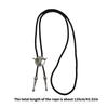 Western Bull Skull Pendant Tie Formal Event Bolo Tie Music Festival Bolotie Rodeos Costume Neckwear for Special Occasion
