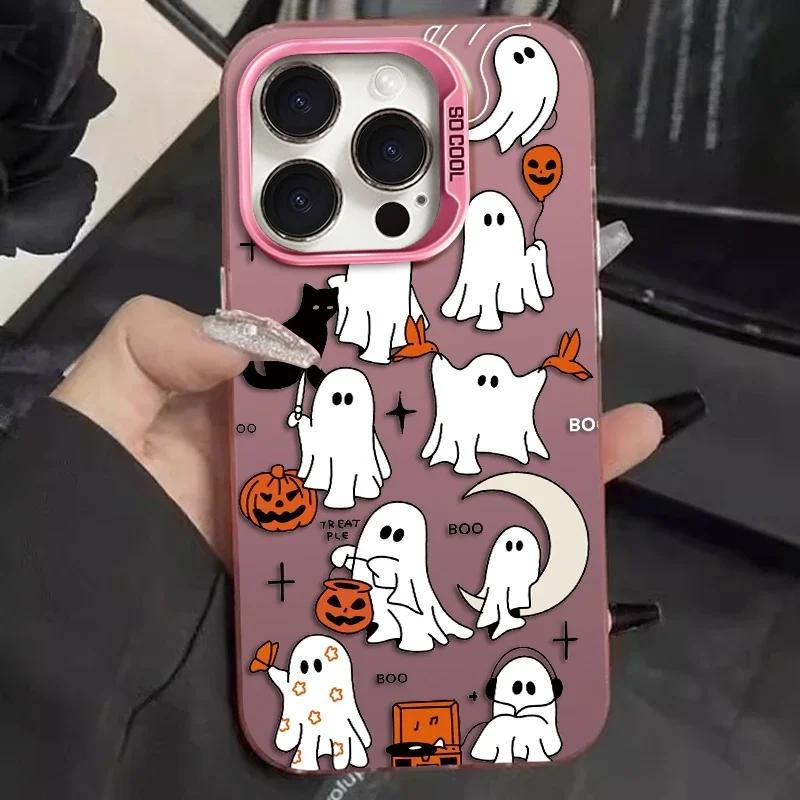 Halloween Geister Handyhüllen für iPhone 16 Pro Max Hülle 15 11 12 14 13 Pro XS XR 8 7 16 Plus Stoßfeste Hülle