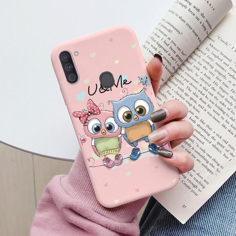 Soft Case For Samsung Galaxy A11 M11 Phone Cover Cute Flowers Butterfly Fundas TPU Coque For Samsung A11 A 11 M GalaxyA11 Bumper