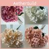 Hydrangea Flower Bouquet With Embroidered Ball Handles For Wedding And Hotel Decor