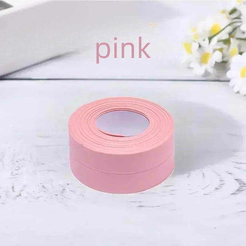 1PC 1M/39.37in Waterproof Sealing Tape For Bathroom Kitchen Home House PVC Water Proof Seal Strip Self Adhesive Wall Sticker