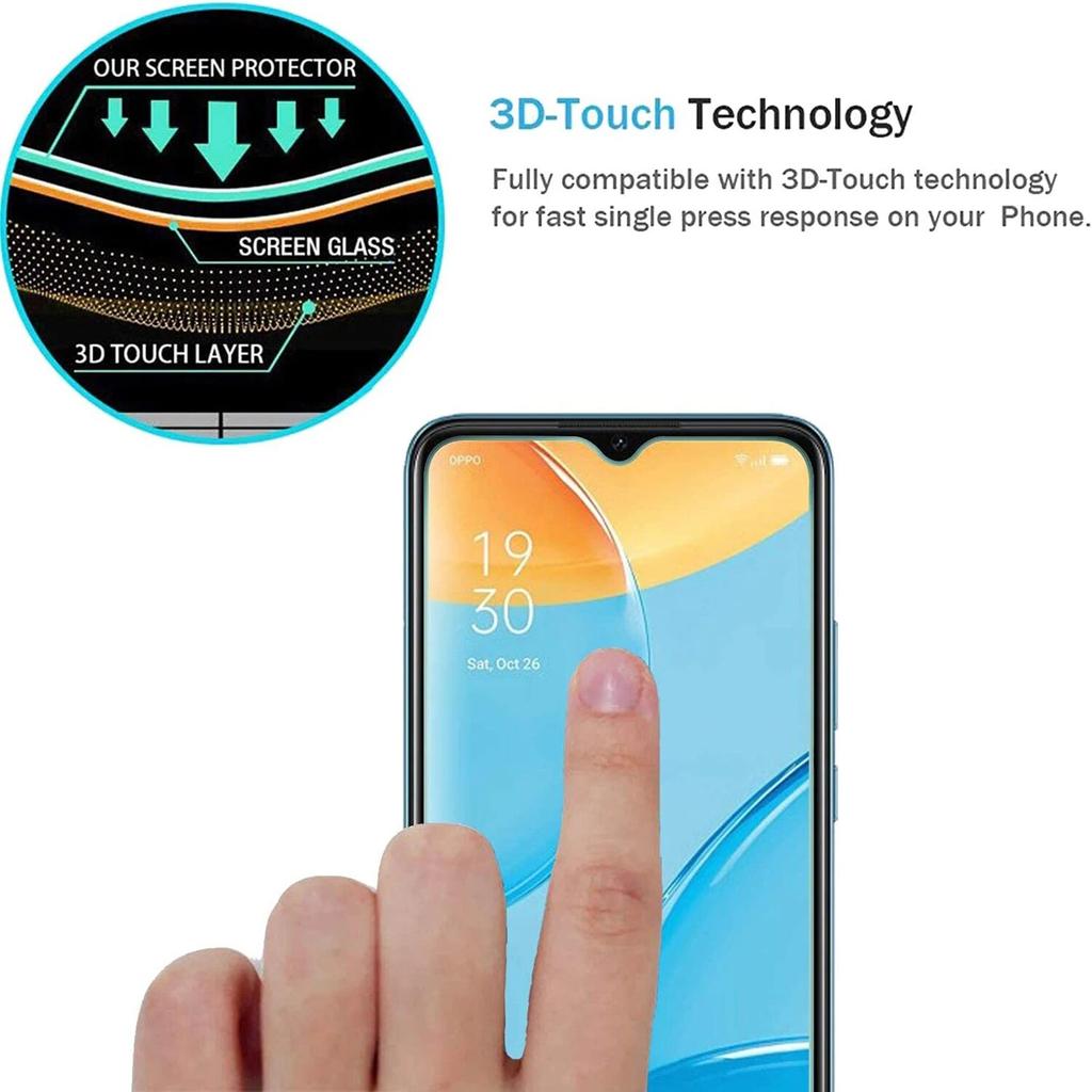 4Pcs Tempered Glass For OPPO A15 Screen Protector Glass Film