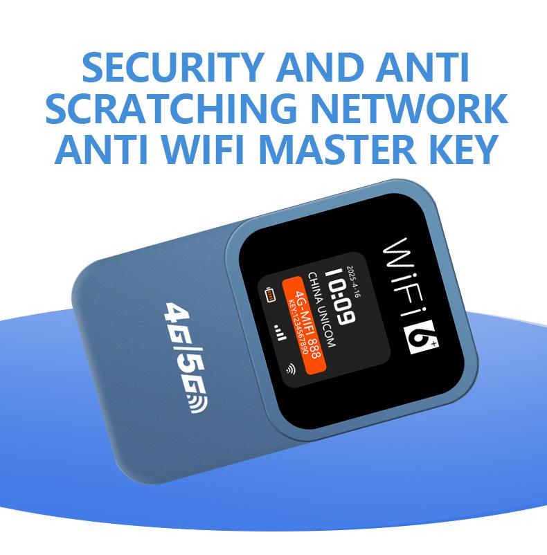 4G Portable WiFi Router with Card Slot & Time Display - Eurasia & America Version
