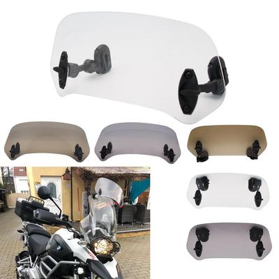 Universal Motorrad Windschutzscheibe Verlängerung Einstellbare Spoiler Clamp-Auf Windschutzscheibe Windabweiser Für BMW KAWASAKI YAMAHA HONDA SUZUKI