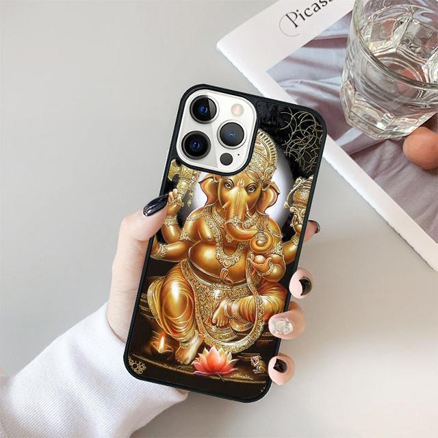 

Чехол для телефона с изображением Бога мудрости Ганеши-слона Для iPhone 17 Air 15 16 14 13 12 Pro Max 11 Pro Max Plus iPhone 16plus