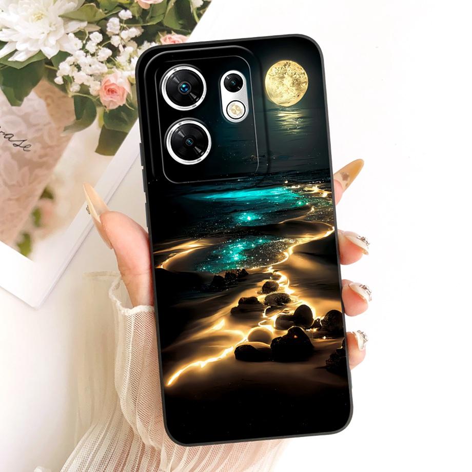 Fashion Painting Phone Case For Infinix Zero 30 4G 5G Zero X Neo X Pro Funda Soft Matte Silicone Bow Pattern Cartoon Cat Cover