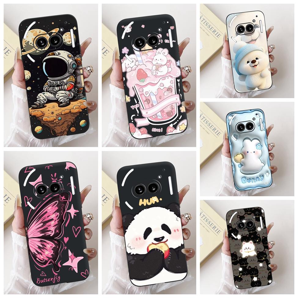 6.7" For Nothing Phone 2A Case A142 Silicone Luxury Flower Cute Cartoon Funny Shockproof Phone Case For Nothing Phone (2A) Cover