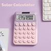 Candy Color 12 Digits Calculator Creative Finance Calculator Gift Solar Desktop Calculator  Home